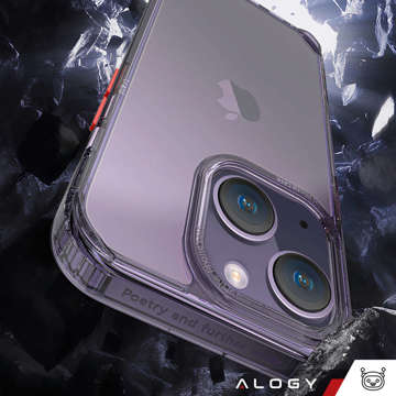 Alogy Protective Case Protective Cover for Apple iPhone 14 Plus Black and transparent