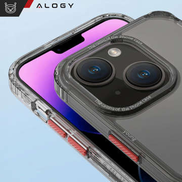 Alogy Protective Case Protective Cover for Apple iPhone 14 Plus Black and transparent