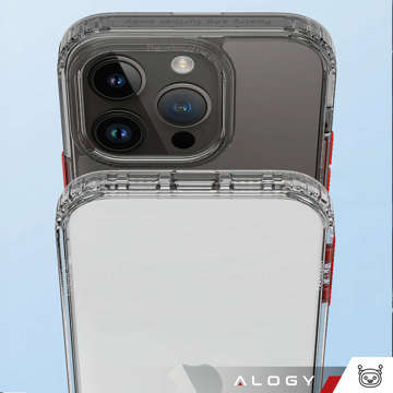 Alogy Protective Case Protective Cover for Apple iPhone 14 Pro Max Black and Clear Glass