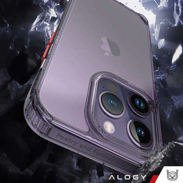 Alogy Protective Case Protective Cover for Apple iPhone 14 Pro Max Black and Clear Glass