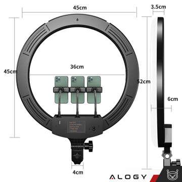 Alogy Ring M45 cosmetic lamp for make-up photos tripod