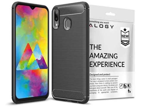 Alogy Rugged Armor Case for Samsung Galaxy M20 Black Alogy Protective Film