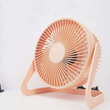 Alogy Silent Desk Fan Portable USB Wired Desktop Fan Light orange