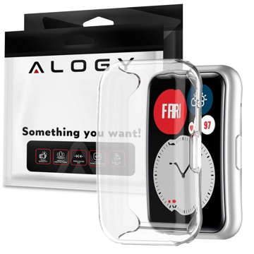 Alogy Silicone TPU Case for Huawei Watch Fit Transparent