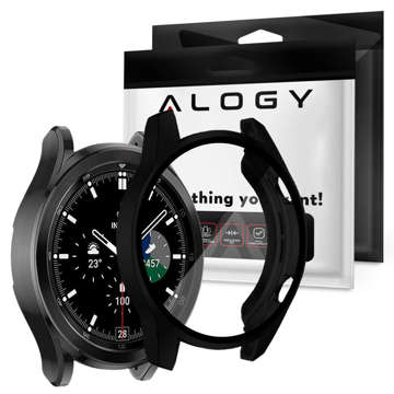 Alogy Silicone case with screen protector for Huawei Watch GT 2 46mm Black