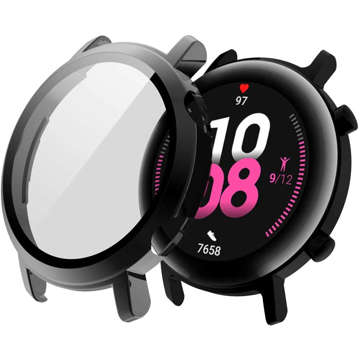 Alogy Silicone case with screen protector for Huawei Watch GT 2 46mm Black