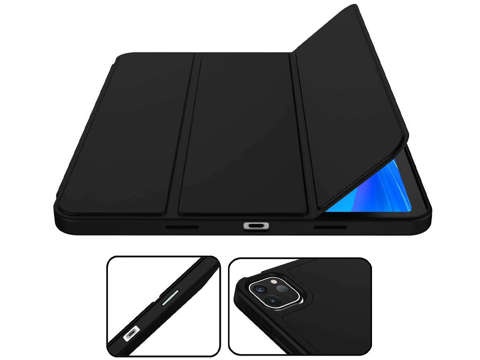 Alogy Smart Case Pencil Flip Cover for iPad Pro 11 2021 Black Glass