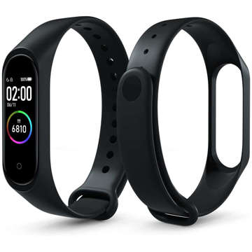 Alogy Soft Band silicone strap for Xiaomi Mi Band 5 / 6 / 6 NFC / 7 Black