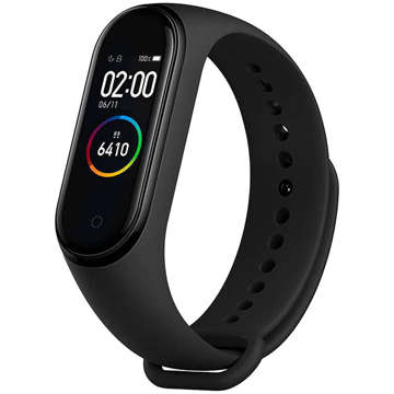 Alogy Soft Band silicone strap for Xiaomi Mi Band 5 / 6 / 6 NFC / 7 Black