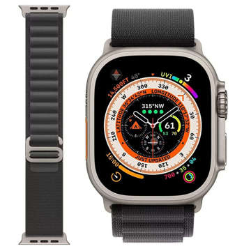 Alogy Sport Strap for Apple Watch 4/5/6/7/8/SE (38/40/41mm) Black