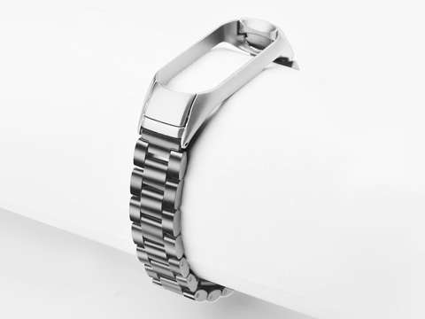 Alogy Stainless Steel Bracelet for Xiaomi Mi Band 5 Silver