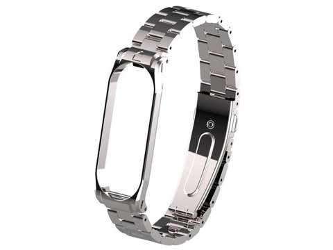 Alogy Stainless Steel Bracelet for Xiaomi Mi Band 5 Silver