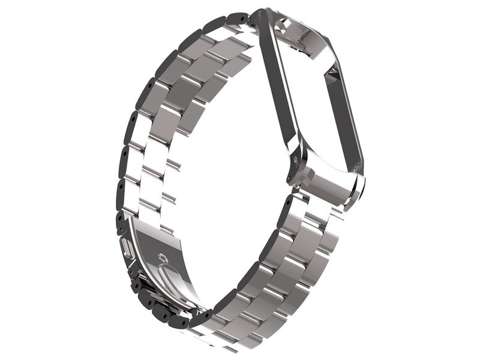 Alogy Stainless Steel Bracelet for Xiaomi Mi Band 5 Silver