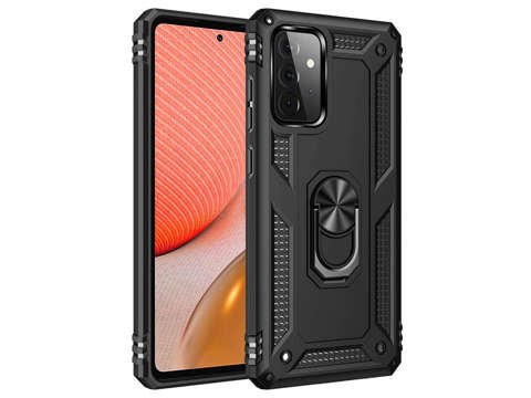 Alogy Stand Armor Ring case for Samsung Galaxy A72 Black