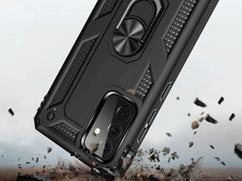 Alogy Stand Armor Ring case for Samsung Galaxy A72 Black