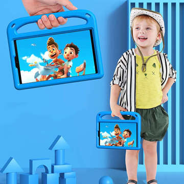 Alogy Stand Case for Kids for Samsung Galaxy Tab A7 Lite 8.7 T220/ T225 Blue