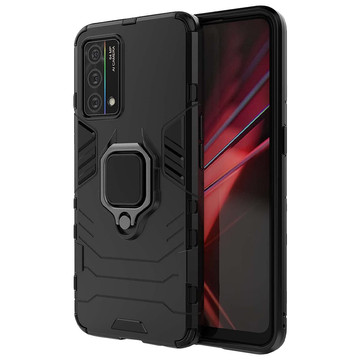 Alogy Stand Ring Armor Protective Case for Realme GT Master Edition Black Glass