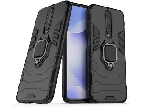 Alogy Stand Ring Armor case for Xiaomi Poco X2 black