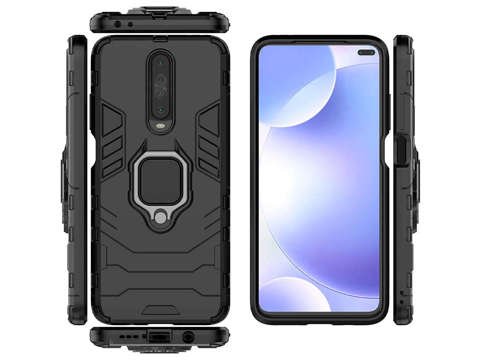 Alogy Stand Ring Armor case for Xiaomi Poco X2 black