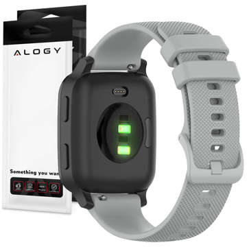 Alogy Strap universal strap with buckle for smartwatch watch 18mm gray