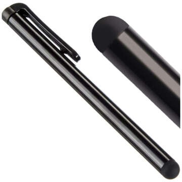 Alogy Stylus Pen Universal Black Capacitive Metal Touchscreen Stylus for Tablet Phone Screens