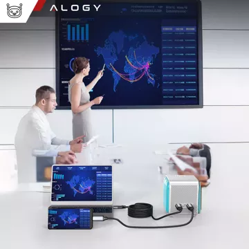 Alogy USB-C to HDMI Cable HUB Adapter 4K 60HZ 200cm 2m Black