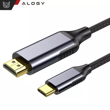 Alogy USB-C to HDMI Cable HUB Adapter 4K 60HZ 200cm 2m Black