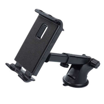 Alogy Universal Car Holder for Windshield, Dashboard for Phone, Tablet 11" Black Car Charger