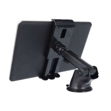 Alogy Universal Car Holder for Windshield, Dashboard for Phone, Tablet 11" Black Car Charger