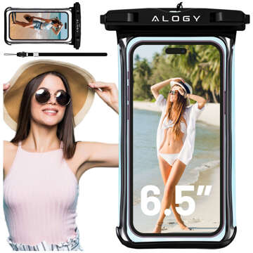 Alogy Waterproof Case Universal IPX8 to 6.5 Black