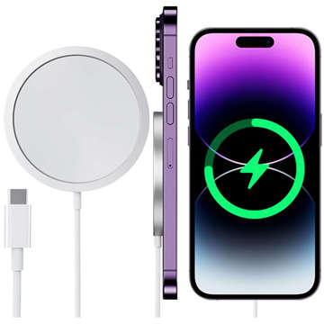 Alogy Wireless Charger for MagSafe 20W for iPhone 12/13/14/ PRO/ MAX/ MINI White