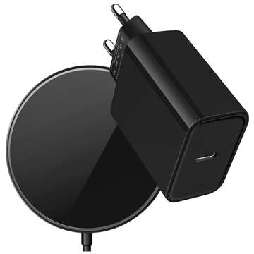 Alogy Wireless Charger for MagSafe 20W for iPhone 14/13/ PRO/ MAX/ MINI Black Wall Charger