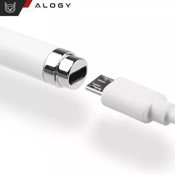 Alogy active capacitive stylus for tablet phone screen White