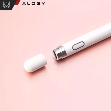 Alogy active capacitive stylus for tablet phone screen White