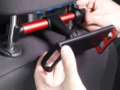 Alogy car headrest holder for phone tablet Red