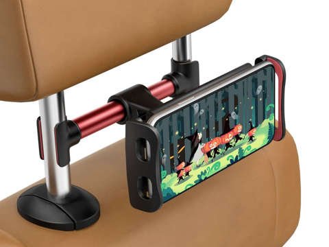 Alogy car headrest holder for phone tablet Red