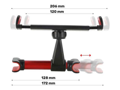 Alogy car headrest holder for phone tablet Red