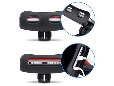 Alogy car headrest holder for phone tablet Red