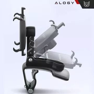 Alogy car holder for a phone up to 7.2 inches for a mirror cockpit black