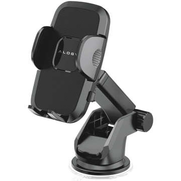 Alogy car phone holder 4-7 inch for dashboard and windshield Black