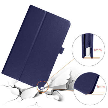 Alogy case cover stand for Samsung Galaxy Tab A7 T500 Navy Foil Stylus