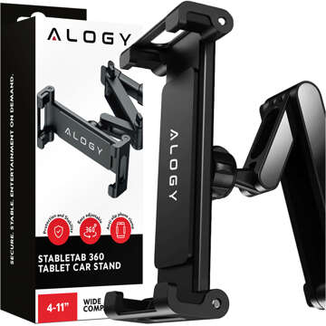 Alogy headrest car holder for phone/tablet Black