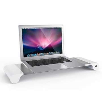 Alogy laptop monitor stand with HUB 4x USB Silver