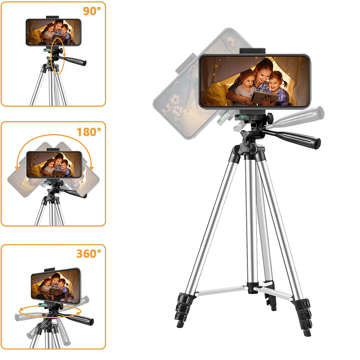 Alogy light tripod with remote control and bag smartphone holder, phone, camera 105cm 4in1