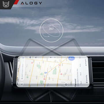 Alogy magnetic grille car holder black