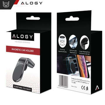 Alogy magnetic grille car holder black