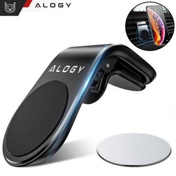 Alogy magnetic grille car holder black