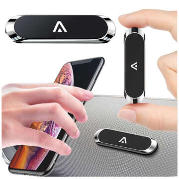 Alogy magnetic self-adhesive car holder Black