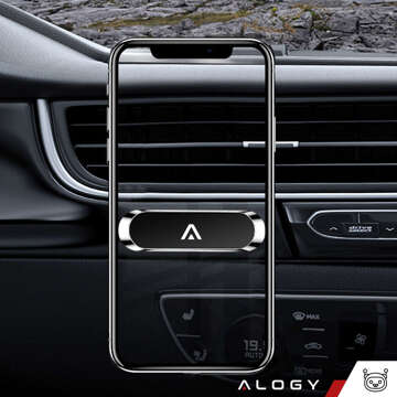 Alogy magnetic self-adhesive car holder Black