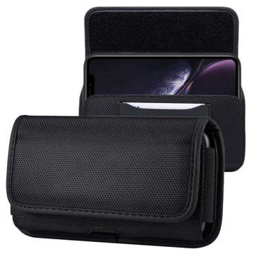 Alogy phone case phone belt holster with card slot horizontal XL 6.1 Black